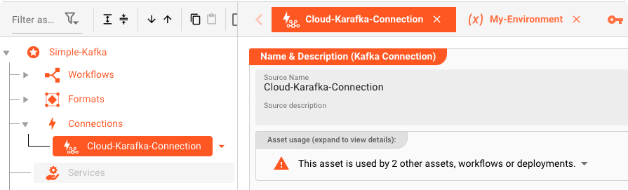 Configuration de la connexion Kafka