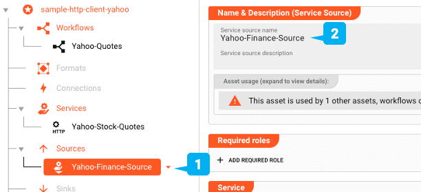 Configurando el Service-Source