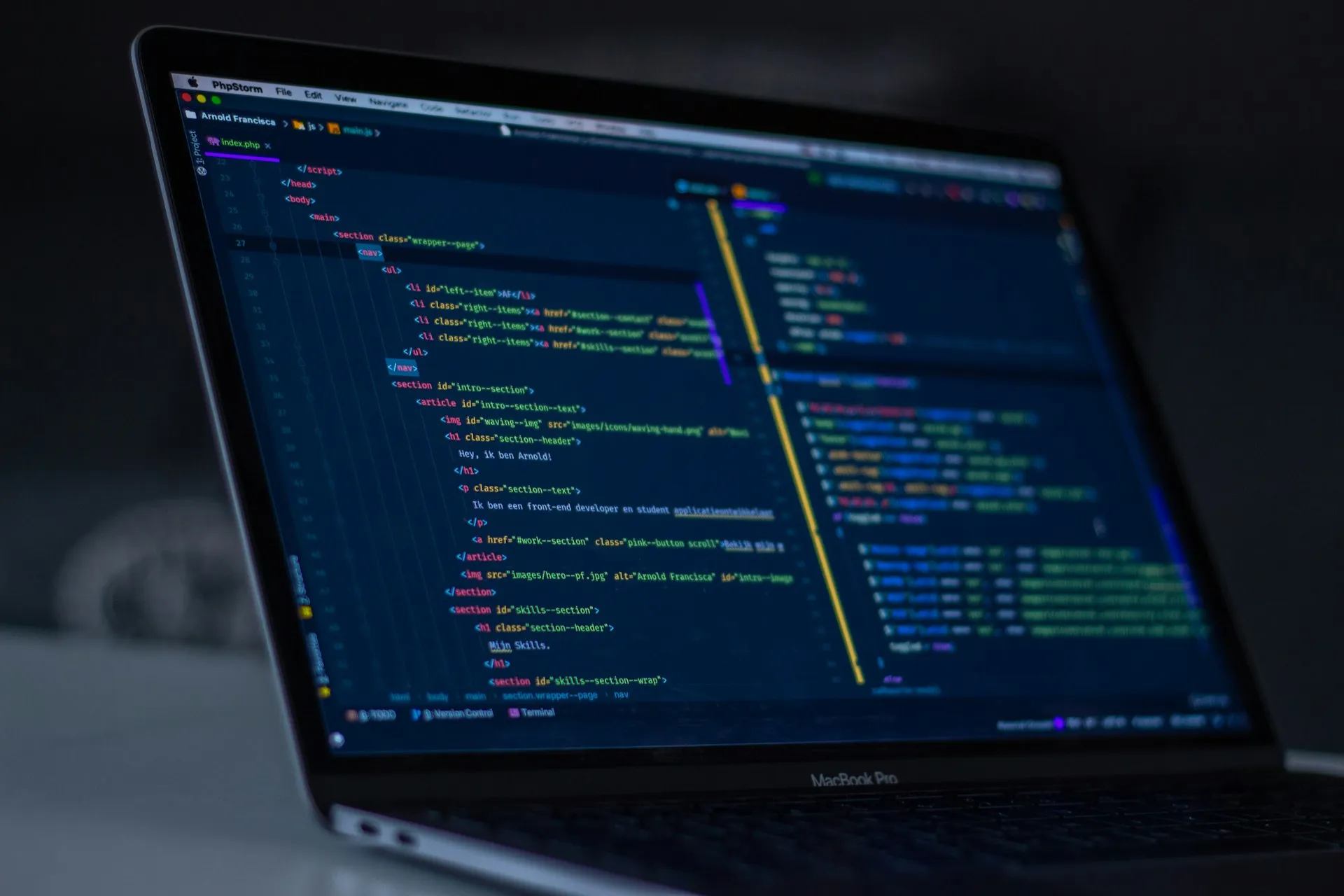 Code development background